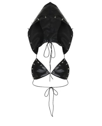 Moon Attic Spike Leather Swimsuit