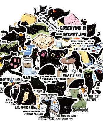 New Pack of 50 stickers (Many designs) - Cats