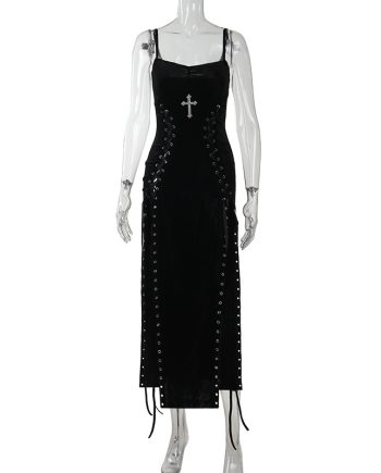 Velvet Cross Cathedral Dress