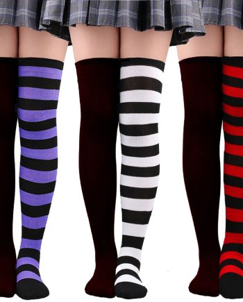 Bicolor Long Striped Socks - Pack of 6
