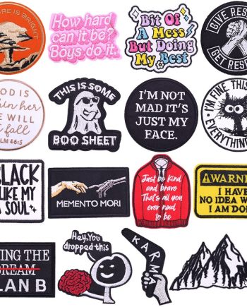 Embroidered Patches – Pack of 5 – PAT-50