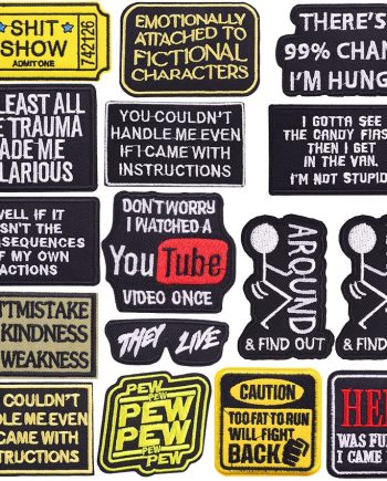 Embroidered Patches – Pack of 5 – PAT-62