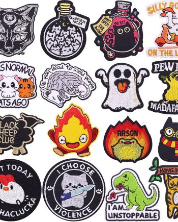 Embroidered Patches – Pack of 5 – PAT-63