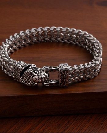 Big Snakes Metal Wristband