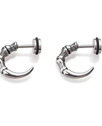 Stainless Steel Earrings -  6 pairs/pack - DW-CLAW