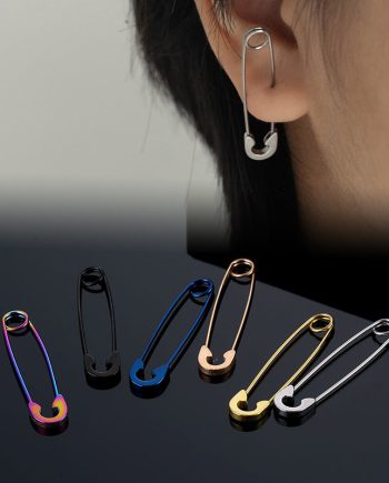 Stainless Steel Earrings -  6 pairs/pack - ED084