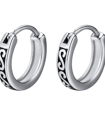 Stainless Steel Earrings - 5 pairs/pack - EH-498