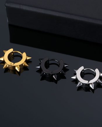 Stainless Steel Earrings -  6 pairs/pack - EK085
