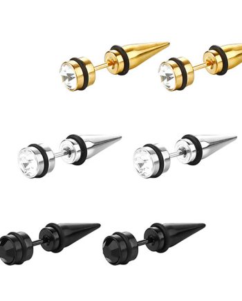 Stainless Steel Earrings -  6 pairs/pack - XKED00008