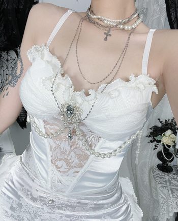 Moonlit Veins White Top