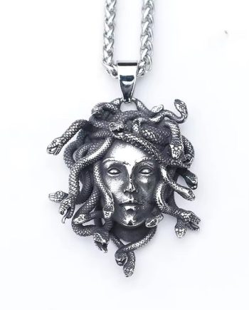 Medusa necklace + Chain (Pack of x5)