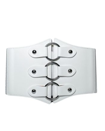 Simili Corset Belt White #24