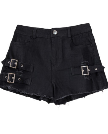 Black Denim Short