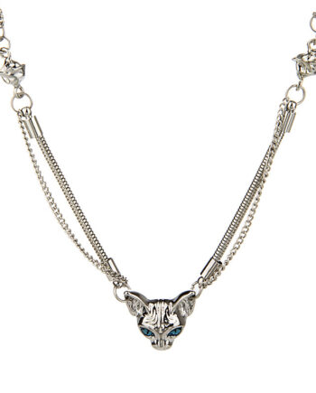Blue Eyes Cat Necklace