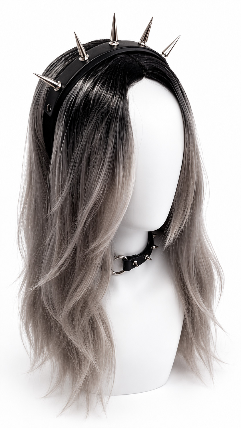 Classic 5-Spike Gothic Headband | Silver