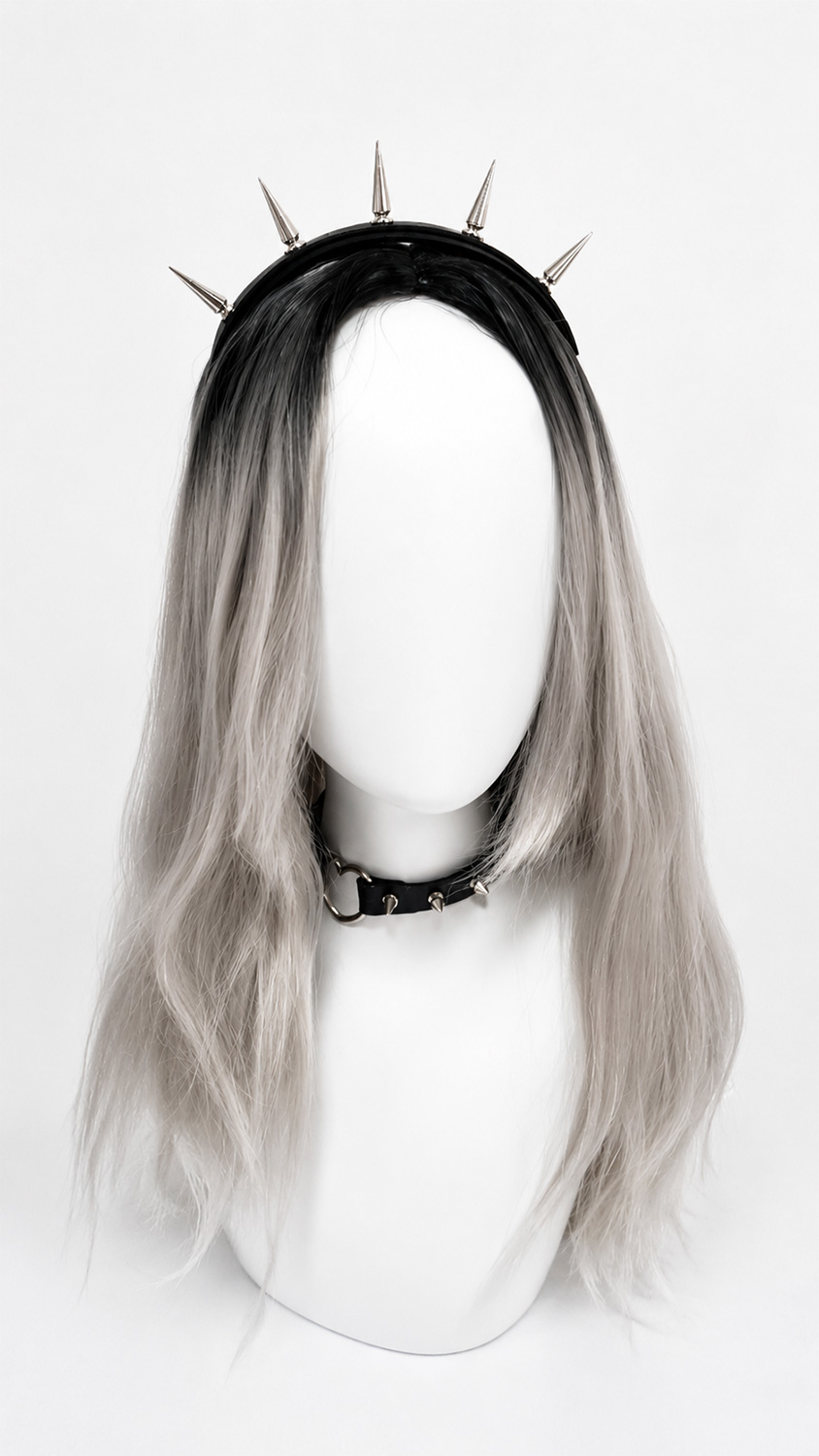 Classic 5-Spike Gothic Headband | Silver