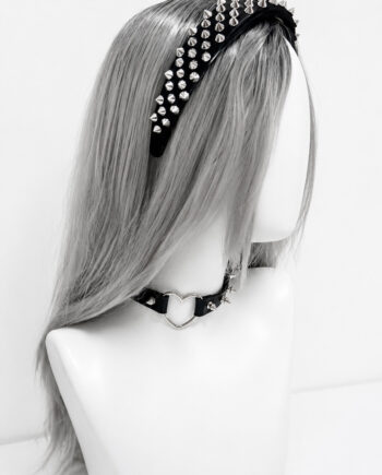 All-Over Mini Rivets Gothic Headband | Punk Headband Wholesale