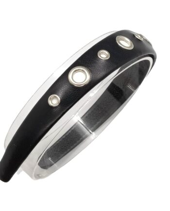 Metal-Bordered Holes Gothic Headband