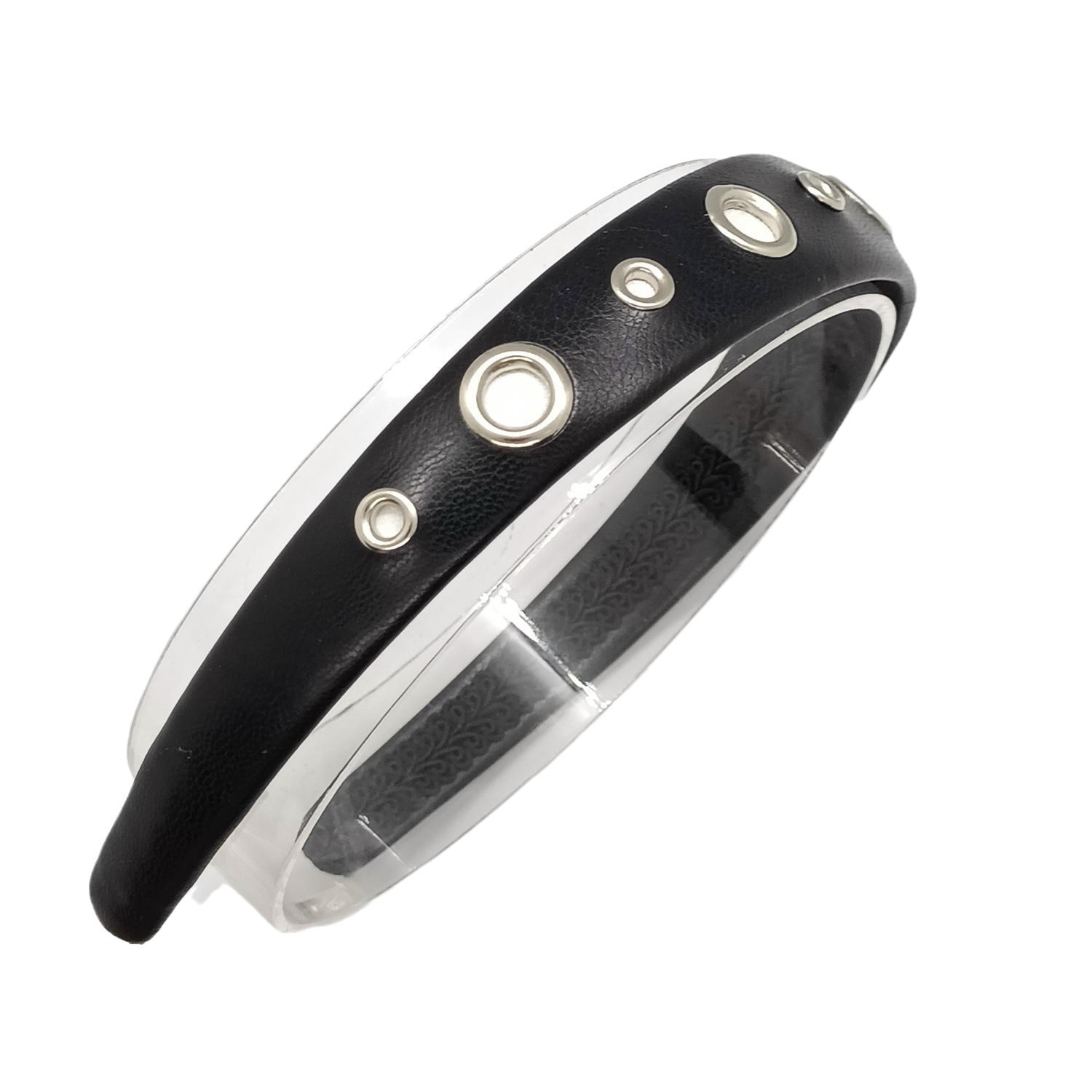 Metal-Bordered Holes Gothic Headband
